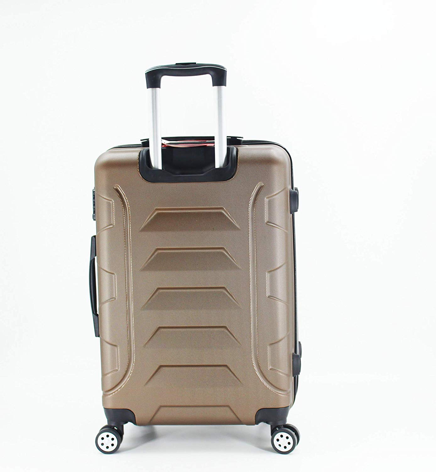 luggage travel trolley with 4 wheels 3 pieces set,brown 8019